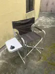 Standard Foldable Makeup Chair with Side Table - 2