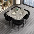 Regal Marble Dining Set - 4 Chairs - 1