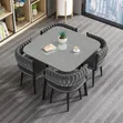 Regal Marble Dining Set - 4 Chairs - 2