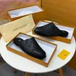 Gucci Half Cover Shoes - Black Leather - 2