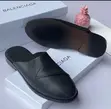 Gucci Half Cover Shoes - Black Leather - 5