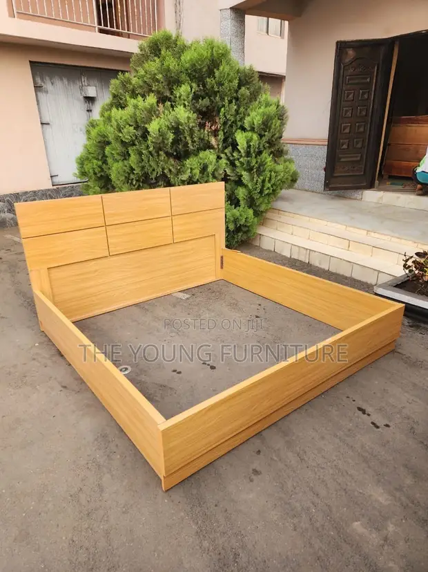 Home Interiors Plywood 6x6 Bed Frame - 1