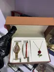 Fashion Jewelry Set: Watch, Bangle, Necklace - 2
