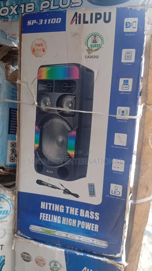 Ailipu SP-3110D Rechargeable Floor Standing Speaker with Mic - 1