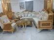 Egyptian Royal Sofa Set with Center Table & Side Stools - 2