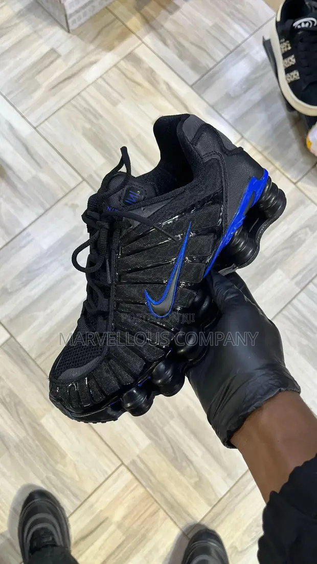 Nike Shox TL Black Origin Blue Sneakers - 1
