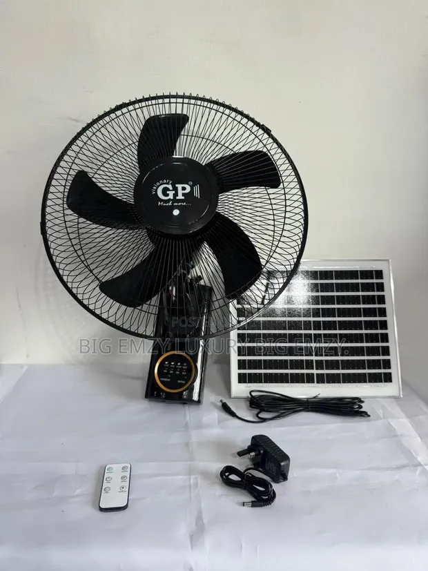Brand New GP Solar & Rechargeable Wall Fan - 1