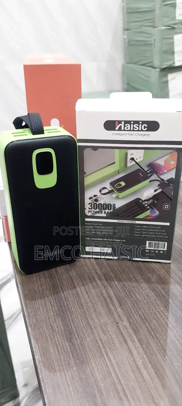 Haisic 30000mAh Powerbank da Masu Caji da dama - 1