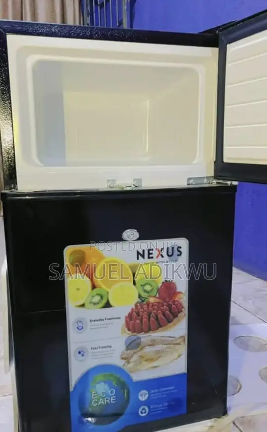 Nexus Double Door Refrigerator 90L Black NX-130 - 1