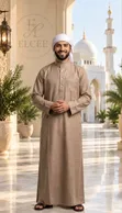 Elcee Label Premium Cotton Abaya - 1