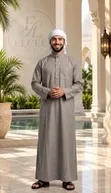 Elcee Label Premium Cotton Abaya - 3