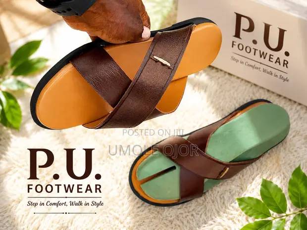 Louis Vuitton Classic Brown Leather Slippers - 1