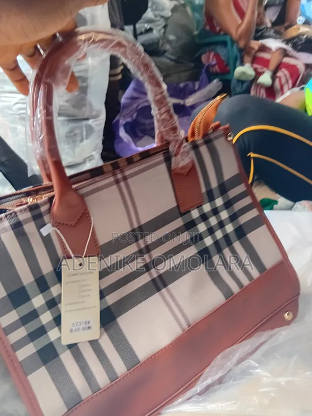 Anna Grace UK Medium Handbag - Brown/Black - 1