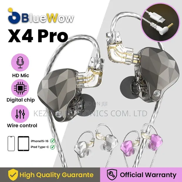 KZ X4pro Bass In-Ear Monitor Headphones - 1