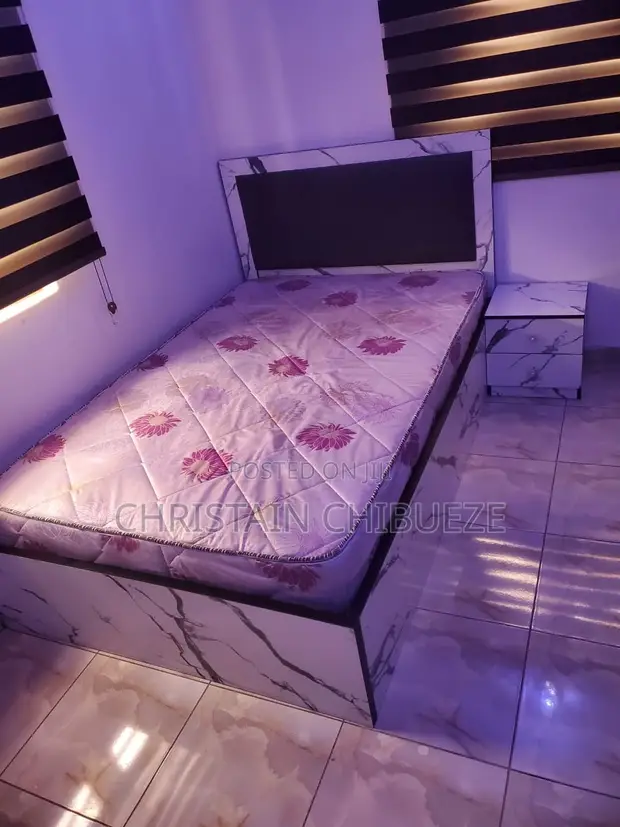 Used Bed Frame with Side Box - 1