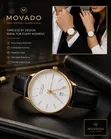 Movado Heritage Series Leather Watch - 3