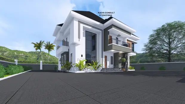5 Bedroom Duplex Building Design - 1