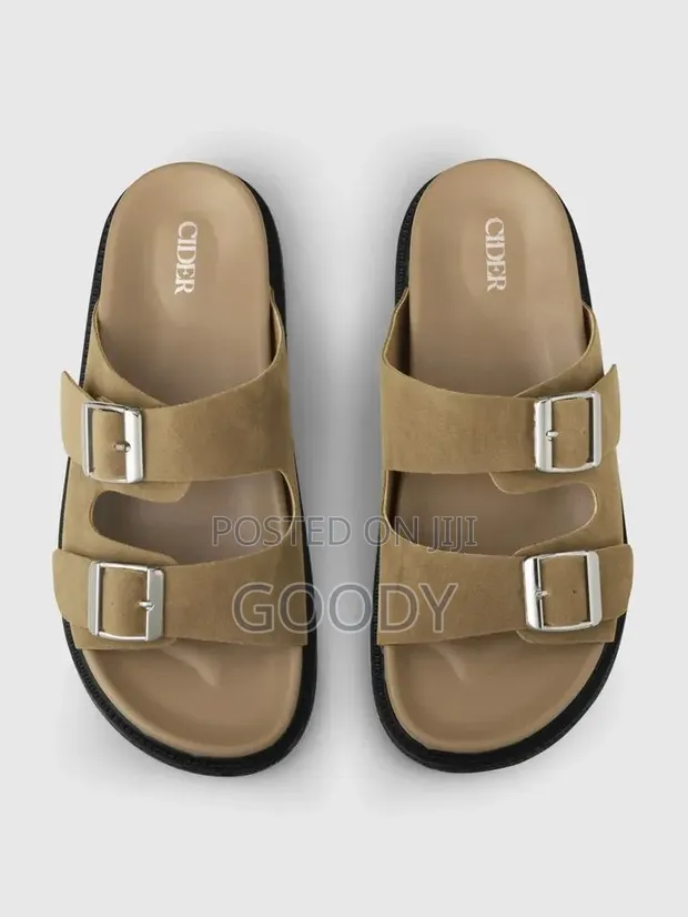 Zara Tan Suede Flat Sandals - Women's Size 37-44 - 1