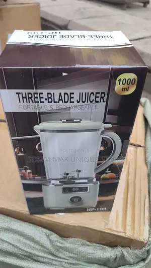 3-Blade Rechargeable Juicer Blender 1000ml
