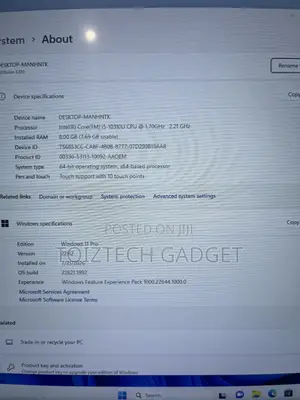 Dell Latitude 5310 Laptop - Core i5, 8GB RAM, 256GB SSD