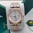 Rolex 2 Tone Chain Wristwatch with Date Indicator - 1