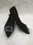 Quality Women's Black Leather Shoes - 5