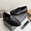 Louis Vuitton Men's Leather Flats - Black - 2