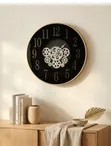 Black Decorative Gear Wall Clock - 1