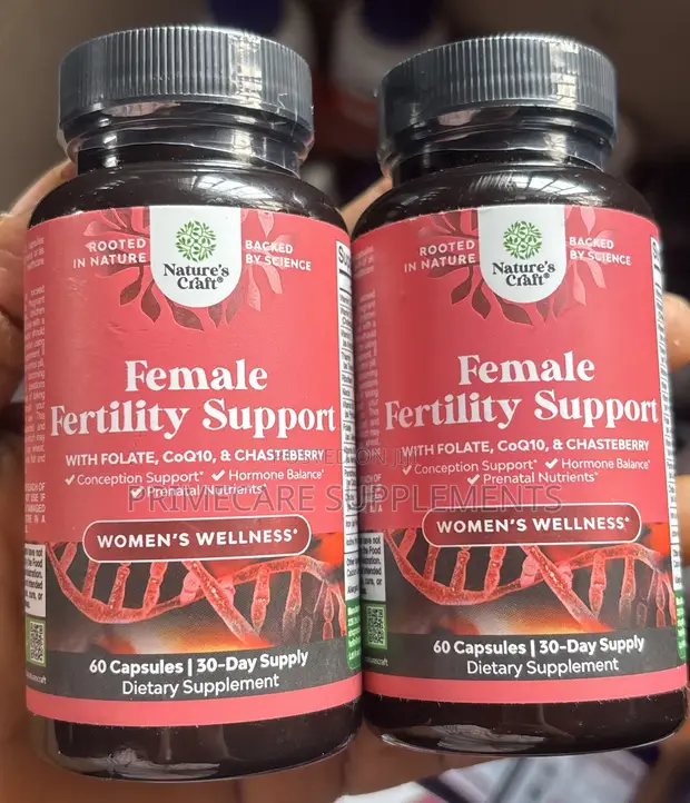 Female Fertility Support Capsules + Prenatal & CoQ10 - 60 Capsules - 1