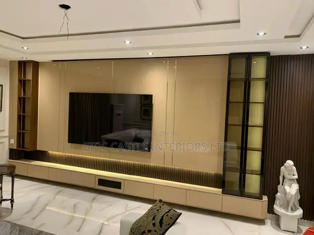 Premium TV Unit/Console with LED Lighting - 1
