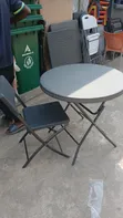 Arden Outdoor Garden Table - Foldable, Black - 1