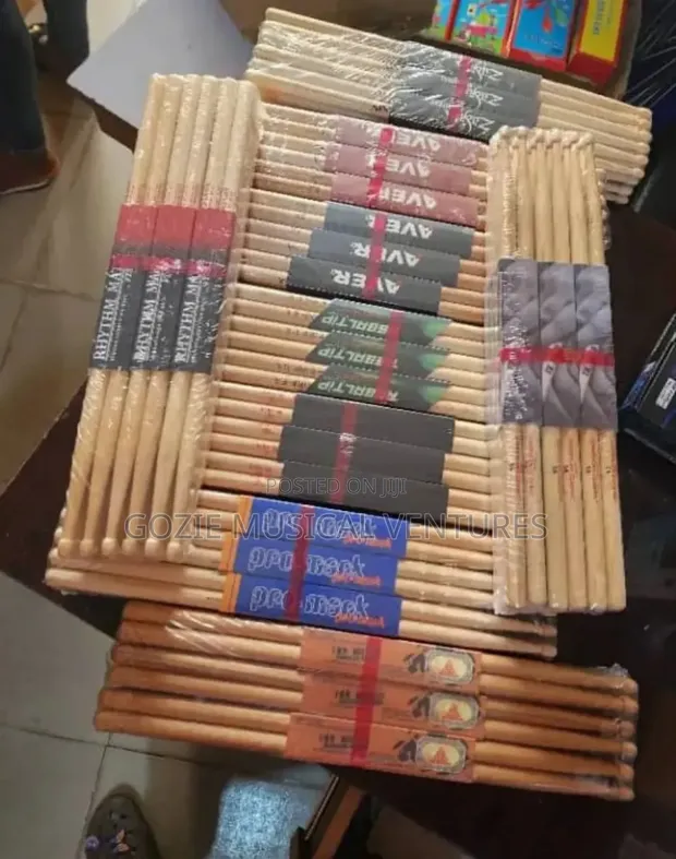 Complete Pack of 12 Drum Sticks - 1