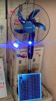 Charweek 16-Inch Solar Rechargeable Standing Fan - 1