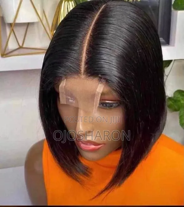 Affordable 2x6 Human Hair Bob Wig - 1