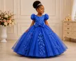 Elegant Blue Princess Party Dress - 2