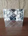 Modern Decorative Wall Mirror - Crisscross/Diamond Design - 3