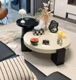 Modern Luxury 2-in-1 Round Coffee Table Set - 1