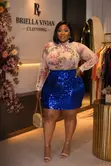 Ready to Wear Sequence Mini Skirt & Floral Mesh Top - 1