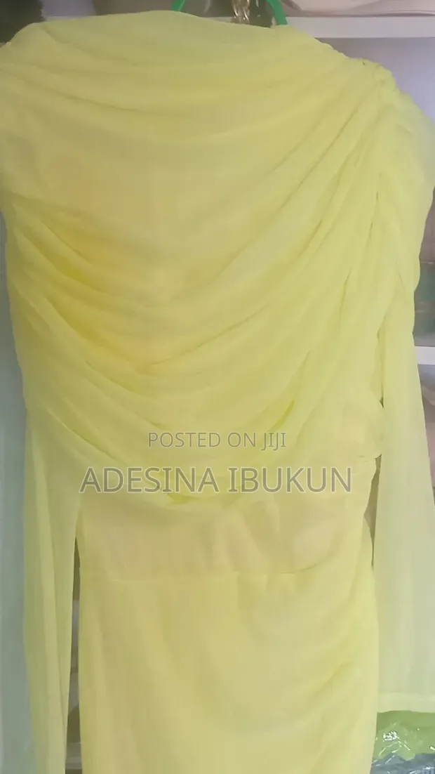 Zara Yellow Bodycon Dress - Brand New - 1