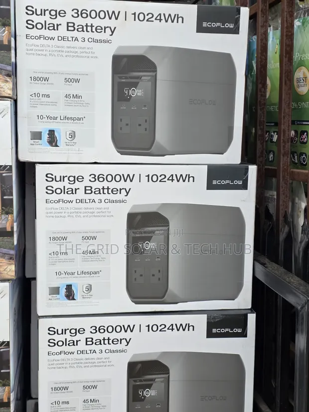 Brand New EcoFlow DELTA 3 Classic Portable Power Station 1024Wh/1800W - 1
