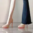 Louis Vuitton Women's Heels - Multicolor Suede - 3