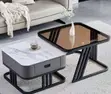 Luxury Swivel Coffee Table Set - Modern Living Room Center Table - 2