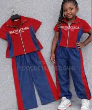 Children's Teenagers Top and Palazzo Trouser Mix Jean Set