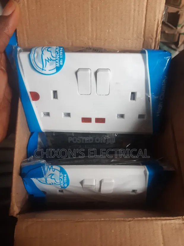 13A Double Switch and Socket - 1
