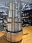 Tri-Ply 316 Titanium Honeycomb Pot Set - 2