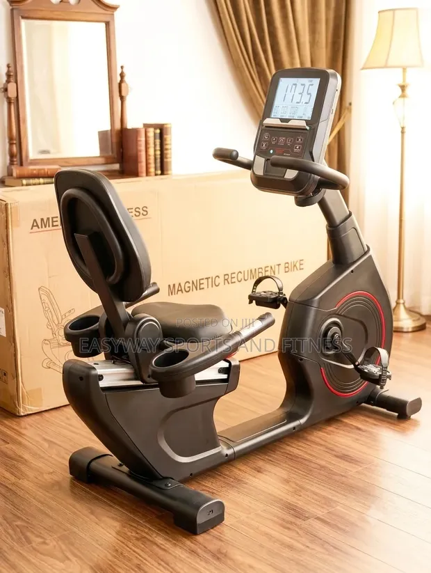 American Fitness Mai Ƙarfi Commercial Magnetic Recumbent Bike - 1