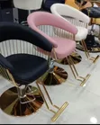 Luxury Hydraulic Salon Styling Chair tare da Gold Base - 2