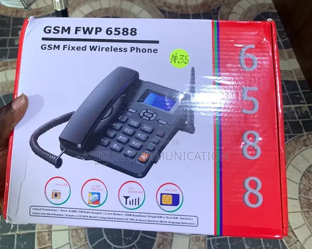 New EL D68 32GB Black Fixed Wireless Phone - 1