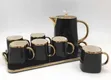 Luxury 8-Piece Ceramic Tea Set tare da Tray - 2