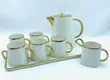 Luxury 8-Piece Ceramic Tea Set tare da Tray - 4